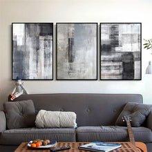 Load image into Gallery viewer, Black White Canvas Abstract Print