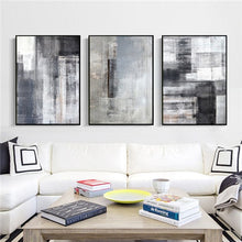 Load image into Gallery viewer, Black White Canvas Abstract Print