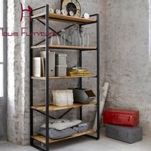 Load image into Gallery viewer, Iron and Wood magazine American retro shelf
