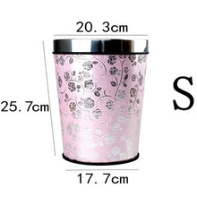 Load image into Gallery viewer, Patterned Trash Bin