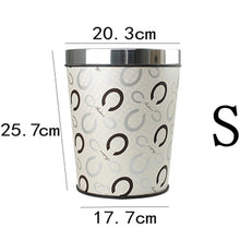 Load image into Gallery viewer, Patterned Trash Bin