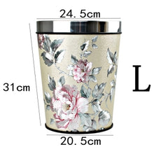 Load image into Gallery viewer, Patterned Trash Bin