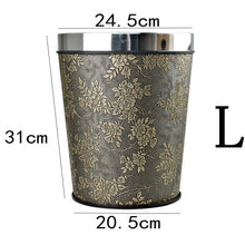 Load image into Gallery viewer, Patterned Trash Bin