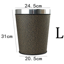 Load image into Gallery viewer, Patterned Trash Bin