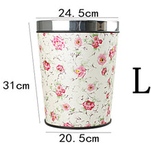 Load image into Gallery viewer, Patterned Trash Bin