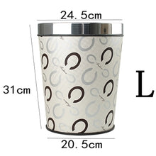 Load image into Gallery viewer, Patterned Trash Bin