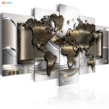Load image into Gallery viewer, World Map 5 Pieces Modern