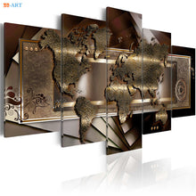 Load image into Gallery viewer, World Map 5 Pieces Modern