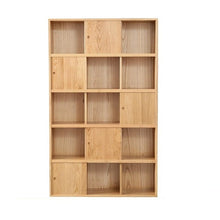 Load image into Gallery viewer, Wooden retro bookcase