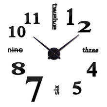 Load image into Gallery viewer, 3D Sticking Wall Clock