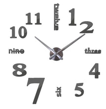 Load image into Gallery viewer, 3D Sticking Wall Clock