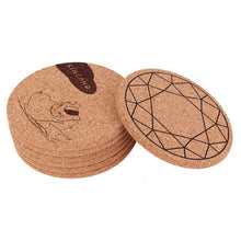 Load image into Gallery viewer, Wooden Beverage Coasters