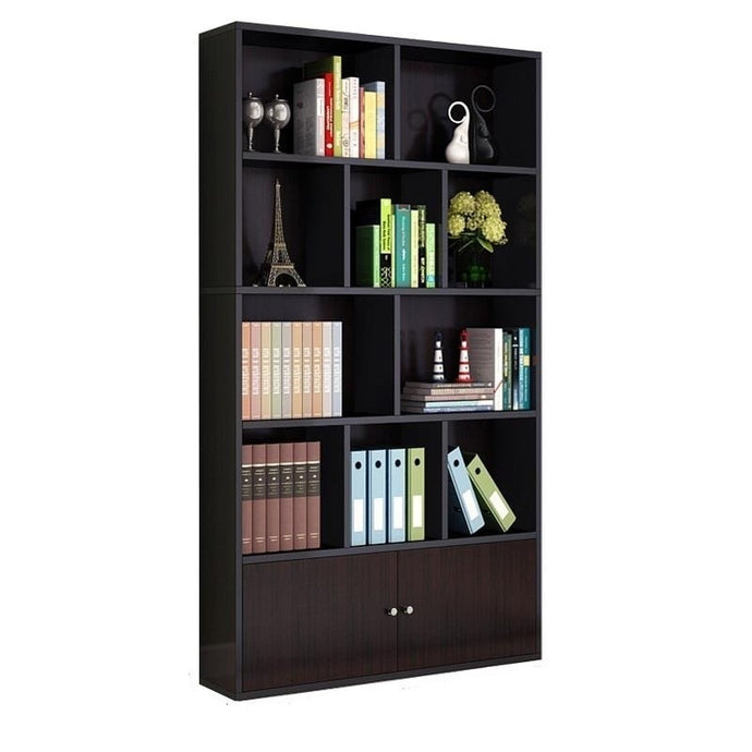 Bookcase with wooden bottom cover