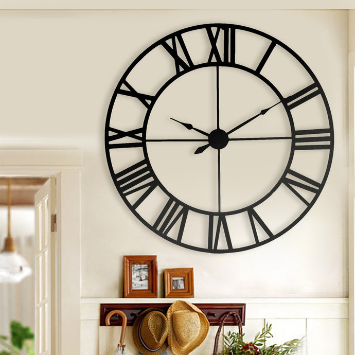 Modern 3D  Large Black Wall Clock