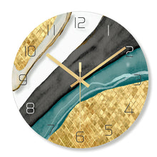 Load image into Gallery viewer, Nordic Decorative Marble Printing Wall Clock