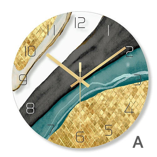 Nordic Decorative Marble Printing Wall Clock