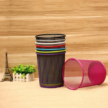 Load image into Gallery viewer, Colorful Wicker Trash Bin