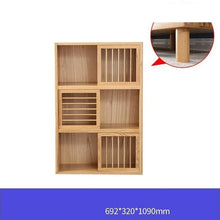 Load image into Gallery viewer, Wooden retro bookcase