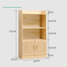Load image into Gallery viewer, Wooden retro bookcase