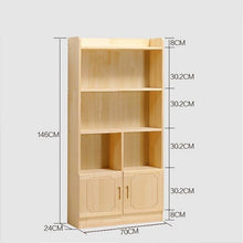 Load image into Gallery viewer, Wooden retro bookcase