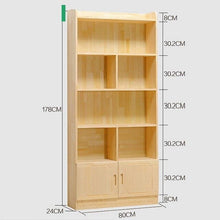 Load image into Gallery viewer, Wooden retro bookcase