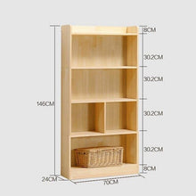 Load image into Gallery viewer, Wooden retro bookcase