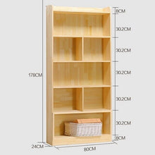 Load image into Gallery viewer, Wooden retro bookcase
