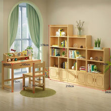 Load image into Gallery viewer, Wooden retro bookcase