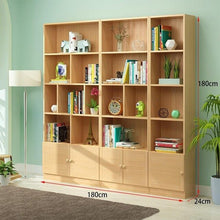 Load image into Gallery viewer, Wooden retro bookcase