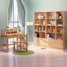 Load image into Gallery viewer, Wooden retro bookcase