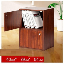 Load image into Gallery viewer, 4-compartment bookcase with lid