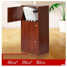 Load image into Gallery viewer, 4-compartment bookcase with lid