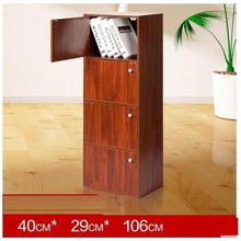 Load image into Gallery viewer, 4-compartment bookcase with lid