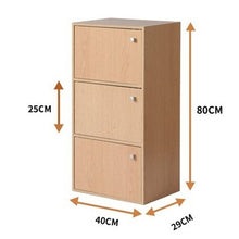 Load image into Gallery viewer, 4-compartment bookcase with lid