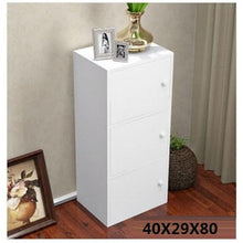 Load image into Gallery viewer, 4-compartment bookcase with lid