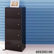 Load image into Gallery viewer, 4-compartment bookcase with lid