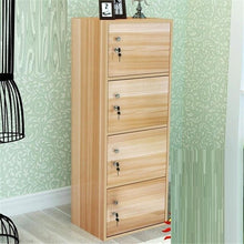 Load image into Gallery viewer, 4-compartment bookcase with lid