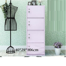 Load image into Gallery viewer, 4-compartment bookcase with lid