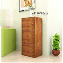 Load image into Gallery viewer, 4-compartment bookcase with lid