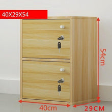 Load image into Gallery viewer, 4-compartment bookcase with lid