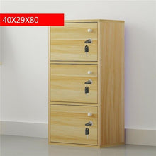 Load image into Gallery viewer, 4-compartment bookcase with lid