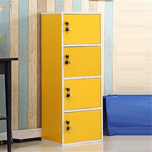 Load image into Gallery viewer, 4-compartment bookcase with lid