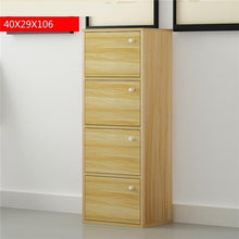Load image into Gallery viewer, 4-compartment bookcase with lid