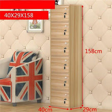 Load image into Gallery viewer, 4-compartment bookcase with lid