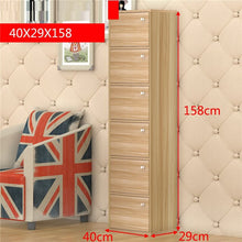 Load image into Gallery viewer, 4-compartment bookcase with lid