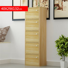 Load image into Gallery viewer, 4-compartment bookcase with lid