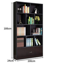 Load image into Gallery viewer, Bookcase with wooden bottom cover