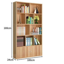 Load image into Gallery viewer, Bookcase with wooden bottom cover