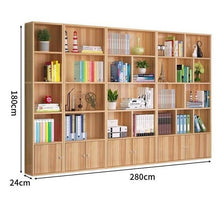 Load image into Gallery viewer, Bookcase with wooden bottom cover