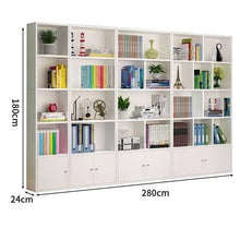Load image into Gallery viewer, Bookcase with wooden bottom cover